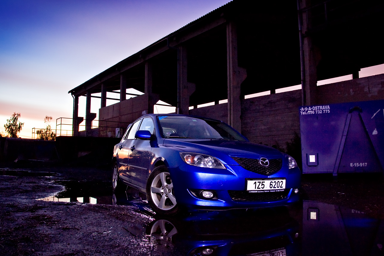 Mazda 3 night photoshoot #2