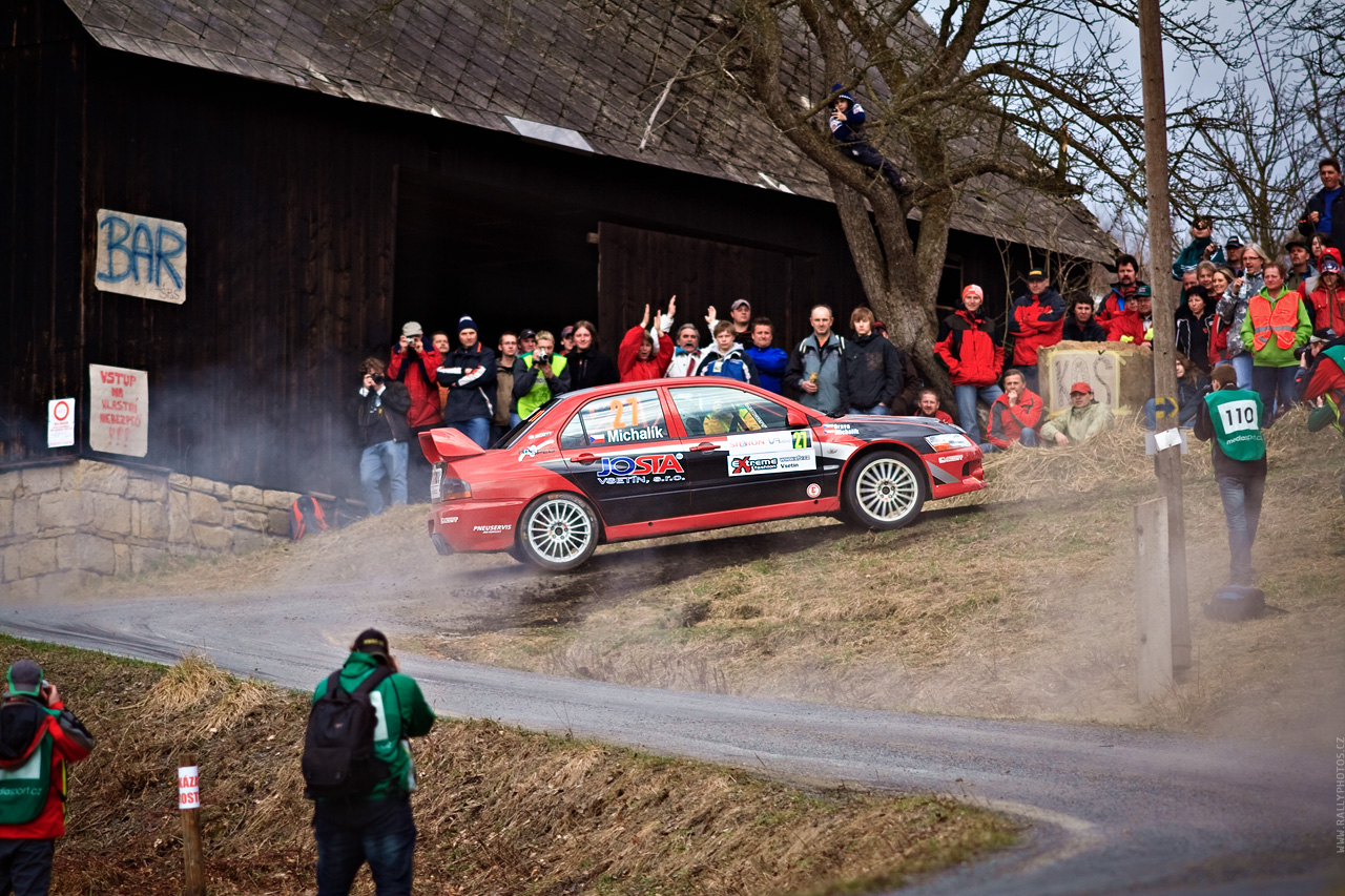 SHERON Valašská Rally 2010 - Roman Michalík - Mitsubishi Lancer EVO IX