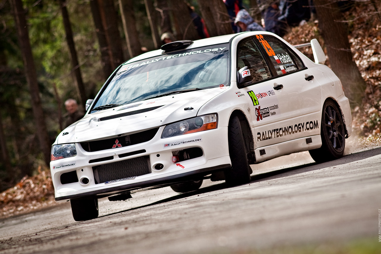 SHERON Valašská Rally 2010 - Lukasz Habaj - Mitsubishi Lancer EVO IX