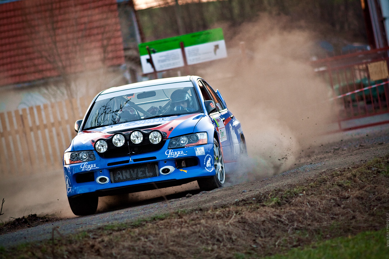 SHERON Valašská Rally 2010 - Daniel Landa - Mitsubishi Lancer EVO IX